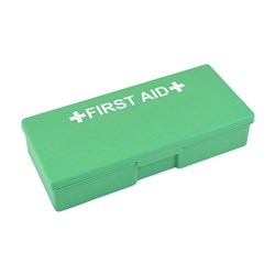 Flat Green Plastic Glove Box Kit Empty 